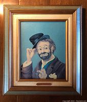 Full framed canvas portrait of Freddie the Freeloader character by Red Skelton.