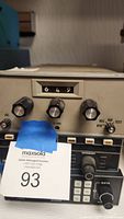 Photo showing front view of Morrow 604 Loran C Model 430-0128-015 Apollo II receiver with numeric display 649 and control knobs.