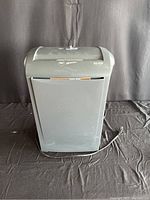 Front view of GBC Stratasetter CC 075 paper shredder, showing size and overall shape.