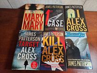 Photo 1 of 6 James Patterson books including Mary Mary, 1st Case, I Alex Cross, Target Alex Cross, Kill Alex Cross, Maximum Ride.
