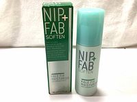 Photo of NIP+FAB Soften Kale Fix Moisturiser 50ml bottle with matching box showing front labeling.