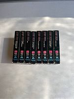 Photo showing the spines of eight Beta tapes containing Star Trek original and uncut original series episodes numbered 10 to 17.