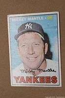 Front view of card showing portrait, borders and printing