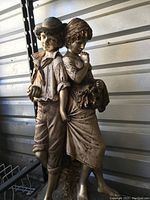 Frontal view showing full statue