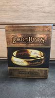 Front view of the boxed slipcase featuring The Lord of the Rings Extended Edition title and One Ring image.