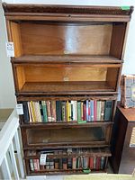 Full view of four stacked sections