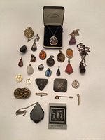 All items arranged flat on white background