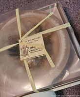 New Habersham Wax Pottery Candle Bowl in clear box with twine and label tied