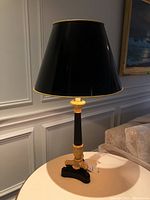 Front view of one lamp with shade