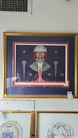 Framed serigraph “Salome” by Erte under glass