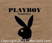 Front cover with Playboy logo and illustration of the rabbit head logo