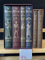 Boxed Folio Society set of four books titled The Babylonians, The Egyptians, The Hittites, and The Persians with matching illustrated spines and slipcase.