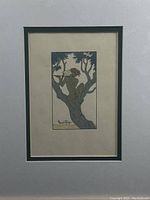 Full image of framed and matted artwork showing size and presentation.
