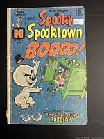 Front cover photo of a Spooky Spooktown comic book, featuring the story 'The Great Jewel Robbery'