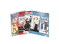 Four vintage pattern books for fashion dolls showing various knit and crochet outfits on Barbie and other dolls.
