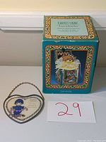 Princess House Lucy & Me Jack In Box with original box displaying floral and teddy bear designs.