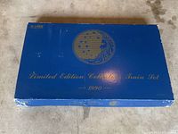 Blue box with gold lettering 'Limited Edition Collector Train Set 1990' marked K-Line brand.