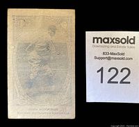 Front of the 1922 Neilson's Chocolate John Morrison baseball card showing the player in a pitching stance and ornate border design.