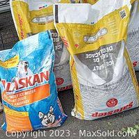 Four bags of ice salt in various sizes and brands, new condition.