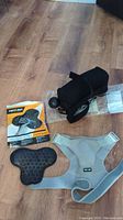 Zenkeyz gel pack, shoulder soft brace on floor, unwrapped and visible from above