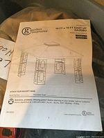 Instruction manual cover showing model and assembly diagram