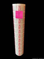 Rolled uncut sheets of 1989-90 O.P.C. hockey cards with sticky note and label.