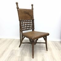 Front-side angled view showing overall structure, weaving details and shape.