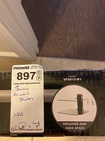 Photo of box label showing model number VF3012-B1 and branding, indicating item is new in box.