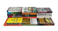 Stack of 14 books related to engineering, science, and logical thinking shown from the side, titles visible.