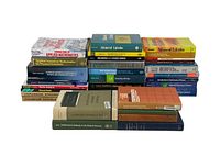 All books in lot stacked closely, titles visible for identification, mostly engineering and mathematics focused textbooks.