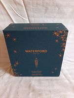 Original Waterford box from Winter Wonders Midnight Frost series with star decoration and logo