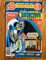 Front cover of Detective Comics #492 featuring Batman and Batgirl with bright colors and text noting it is a sensational special issue with 5 new thrillers.