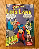 Front cover of vintage Superman's Girlfriend Lois Lane comic issue #64 showing colorful illustration featuring Lexo and Lois Lane characters, price 12 cents, vintage DC Comics logo.