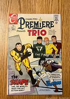 Front cover of the comic showing title, main characters, and colorful action scene.