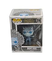 Front view of the Funko Pop Night King figure in original packaging showing figure and box front design.