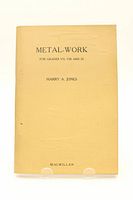Front cover of the vintage Metal-Work book for grades VII, VIII and IX by Harry A. Jones, showing title and author.