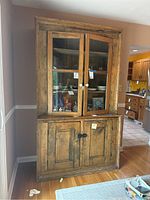 Front view of full two-piece hutch