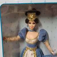 French Lady Barbie doll dressed in detailed period costume inside original display box
