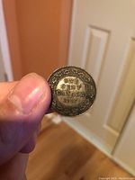 Reverse side of the 1917 Canadian large cent penny showing denomination and date.