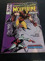 Photo of the Marvel Comics Presents Wolverine comic issue #10 cover showing Wolverine and Colossus characters.