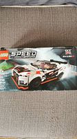 Front of the LEGO Speed Champions Nissan GTR Nismo box showing car image and branding with details of 298 pieces.
