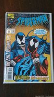 Spider-Man comic featuring Venom prominently on the cover in very good condition