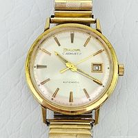 Front view of watch dial