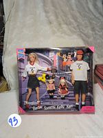 Boxed Barbie, Ken, Kelly, and Tommy doll set from Walt Disney World Resort Vacation series