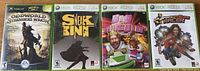 Front covers of four Xbox game cases: Oddworld Strangers Wrath, Sneak King, Big Bumpin, Pocket Bike Racer