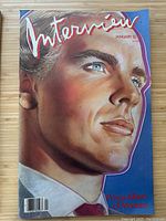 Cover photo of Interview magazine featuring Prince Albert of Monaco on the cover, illustrated portrait style.