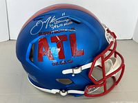 Right side view showing Atlanta graphic, autograph and inscriptions