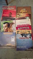 Photo showing a variety of vinyl records multiple artists and styles, including Jerry Bellafonte, The Parables, Dayspring, and others