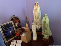 Group shot showing all seven items on display