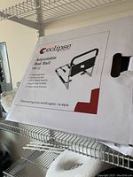 Eclipse Adjustable Bed Rail box showing model ZBR-21 and features including heavy-duty, stable construction, 300 lb weight capacity, and injection-molded grips.